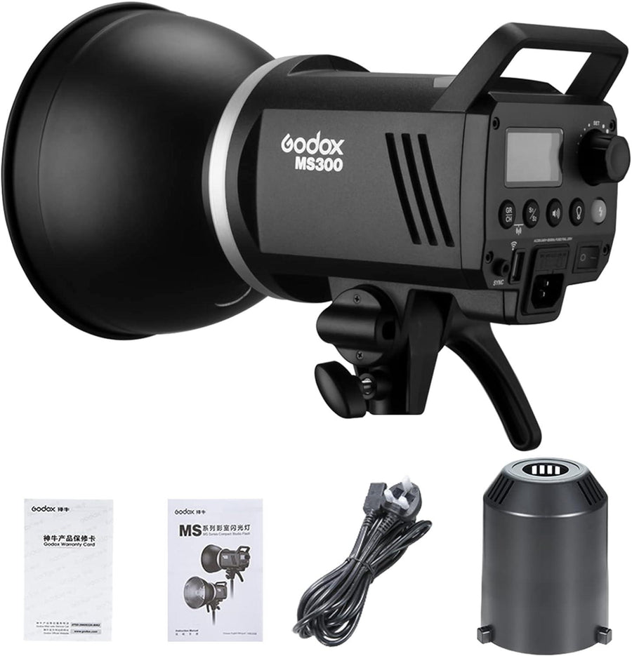 Godox MS300 300W 2.4G Compact (5600±200k) Durable Bowens Mount Flash - Massive Discounts