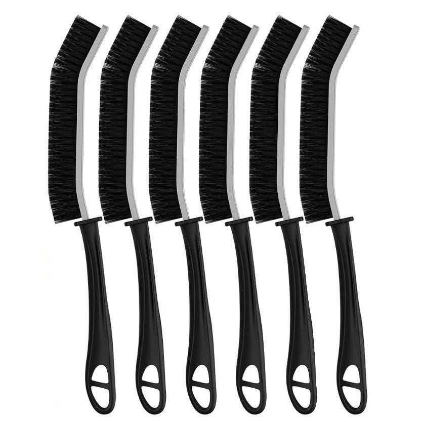 Crevice Cleaning Brush Set Hard Bristle for Grout Kitchen Bathroom 6pcs FOOGWEE