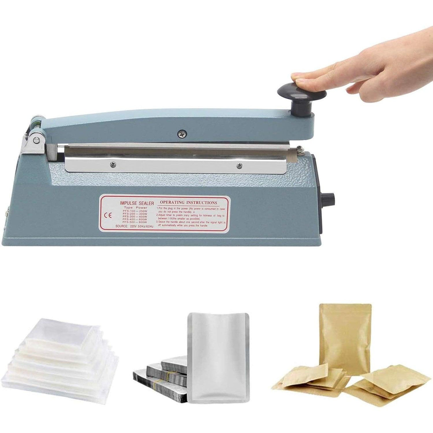 Hanchen Plastic Bag Sealer 200mm/7.8inch Heat Sealer Mylar Bag 300W - Massive Discounts