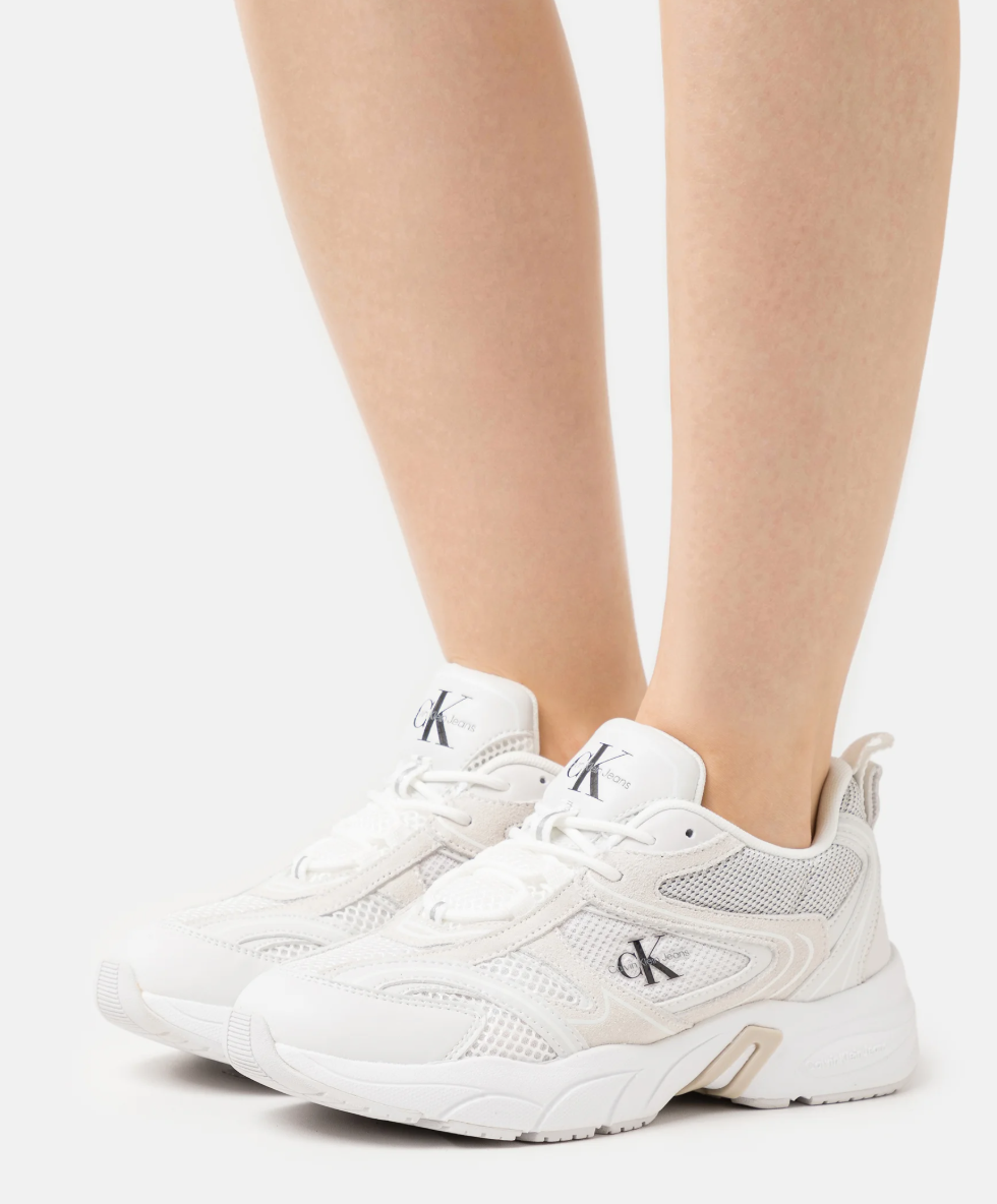 Calvin Klein Jeans RETRO TENNIS Trainers, Suede / Mesh, UK 3.5 / EU 36