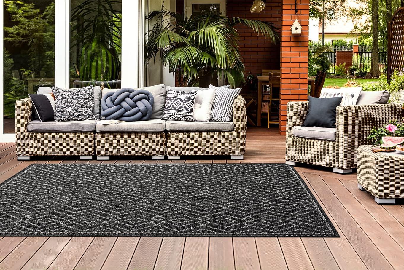 HomeArt Outdoor Rug Easy-Cleaning 80x150 cm UV & Weather-Resistant - Massive Discounts