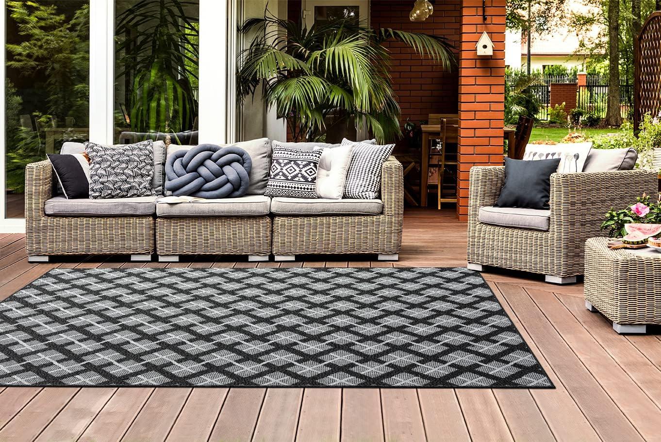 HomeArt Outdoor Rug Easy-Cleaning Indoor & Outdoor Area Rugs 80x150cm ...