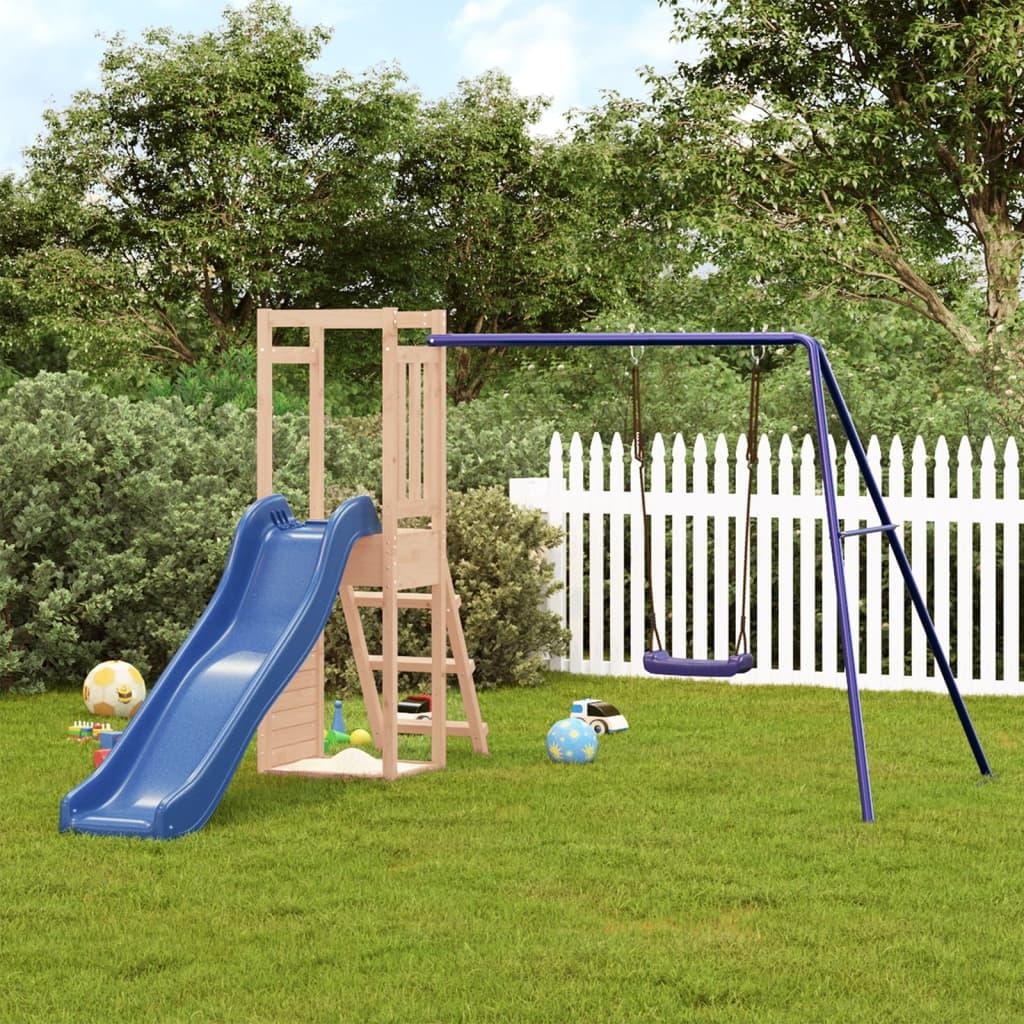 Outdoor Playset Solid Wood Pine Tower with Climbing Frame and Railings - Massive Discounts