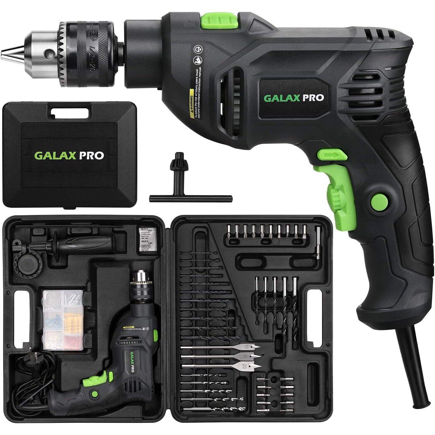 GALAX PRO Impact Drill, 1/2-inch Corded Hammer Drill, Variable Speed - Massive Discounts