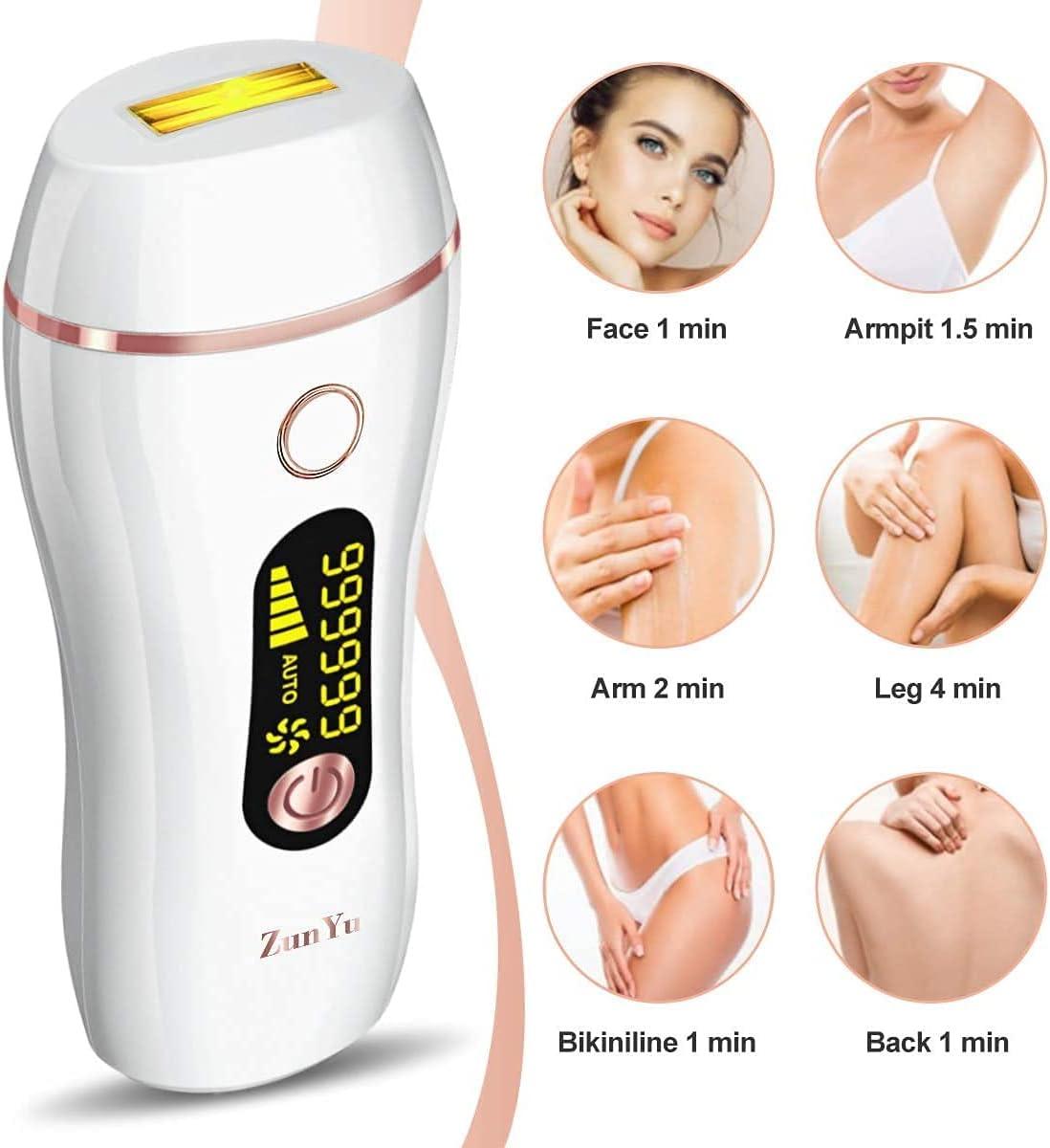 IPL Hair Removal Device 999,999 Flashes with Protective Glasses Razor - Massive Discounts