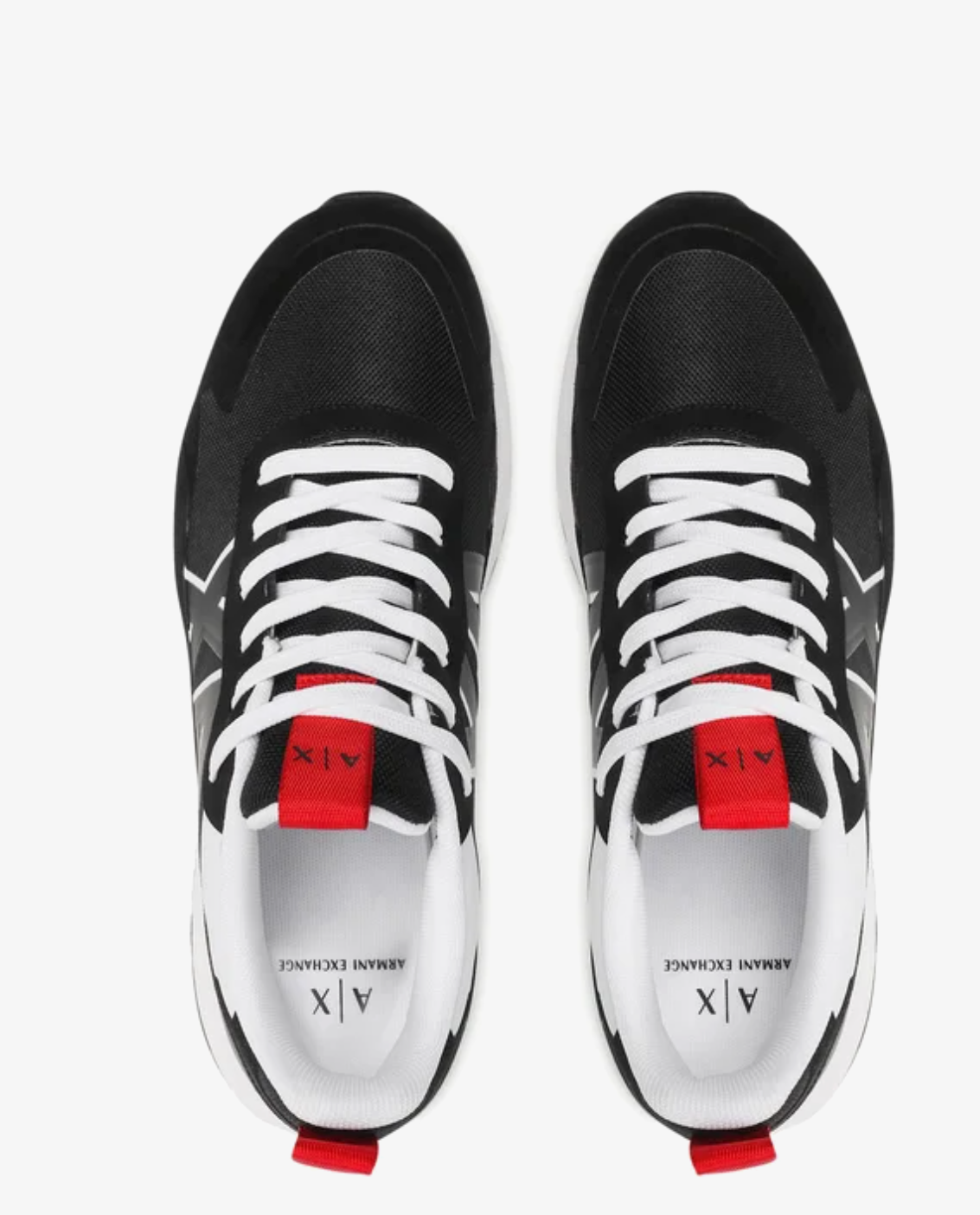 Armani Exchange Men Sneakers XUX114 XV514 Schwarz, Shoes UK 12/EU 45