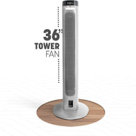 KEPLIN Cooling 36-inch Tall Tower Fan with Remote Control Oscillating - Massive Discounts