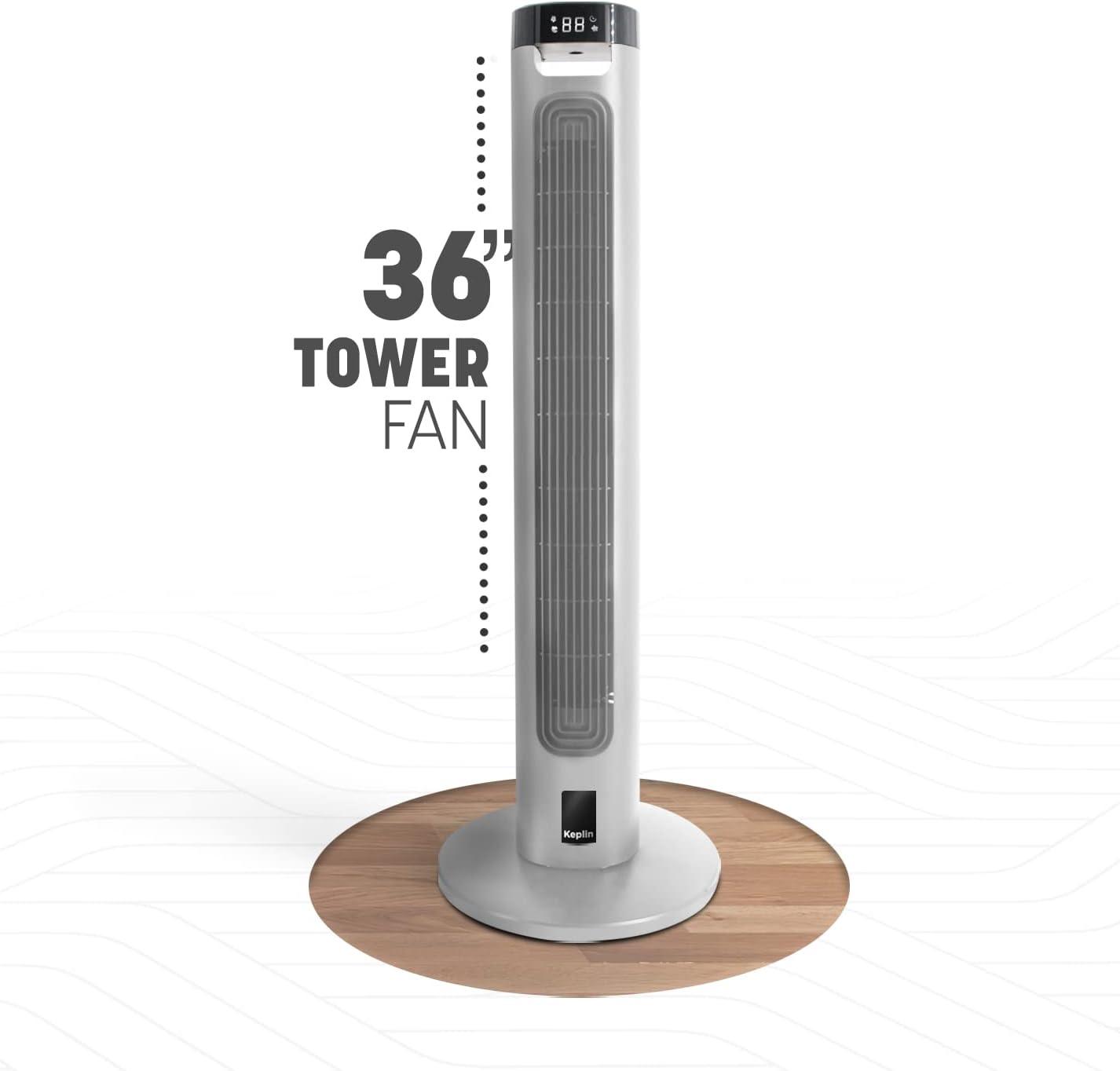 KEPLIN Cooling 36-inch Tall Tower Fan with Remote Control Oscillating - Massive Discounts