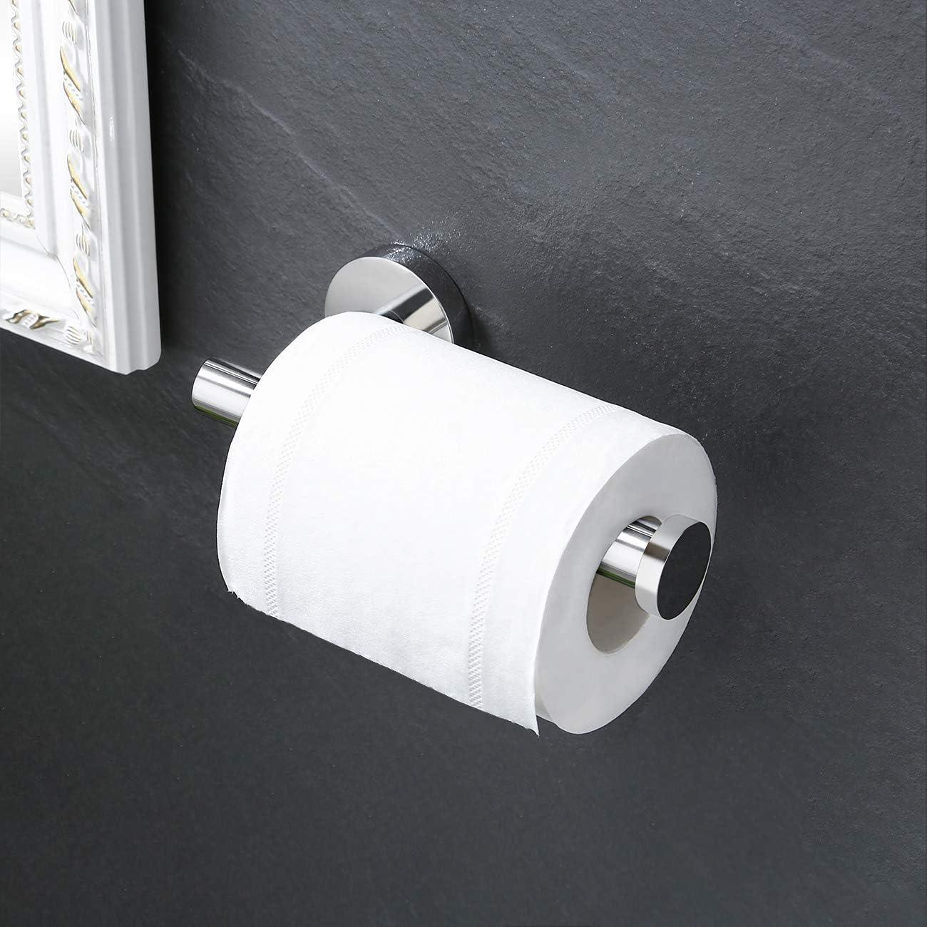 KES Chrome Towel and Toilet Roll Holder Set Bathroom Accessory Set 2 Pieces - Massive Discounts