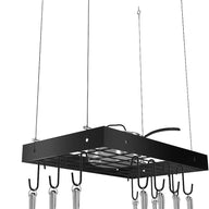 KES Hanging Pan Rack Kitchen Pot Rack Ceiling Pot Shelf with 10 Hooks - Massive Discounts