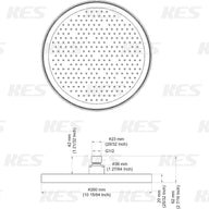 KES Replacement Rainfall Shower Head 10-Inch, Large Fixed - Massive Discounts