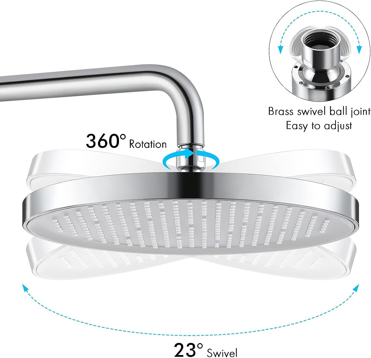 KES Replacement Rainfall Shower Head 10-Inch, Large Fixed - Massive Discounts