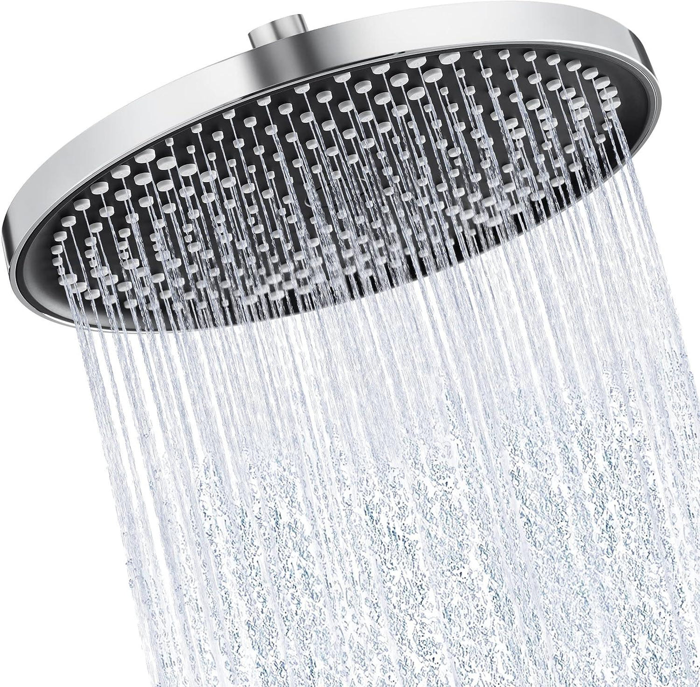 KES Shower Head 10 Inch Large Rainfall, Swivel Ball Joint Round Chrome - Massive Discounts