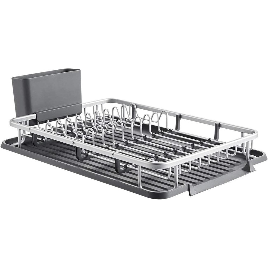 KINGRACK 31x44cm Aluminum Dish Drying Rack with Removable Drip Tray - Massive Discounts