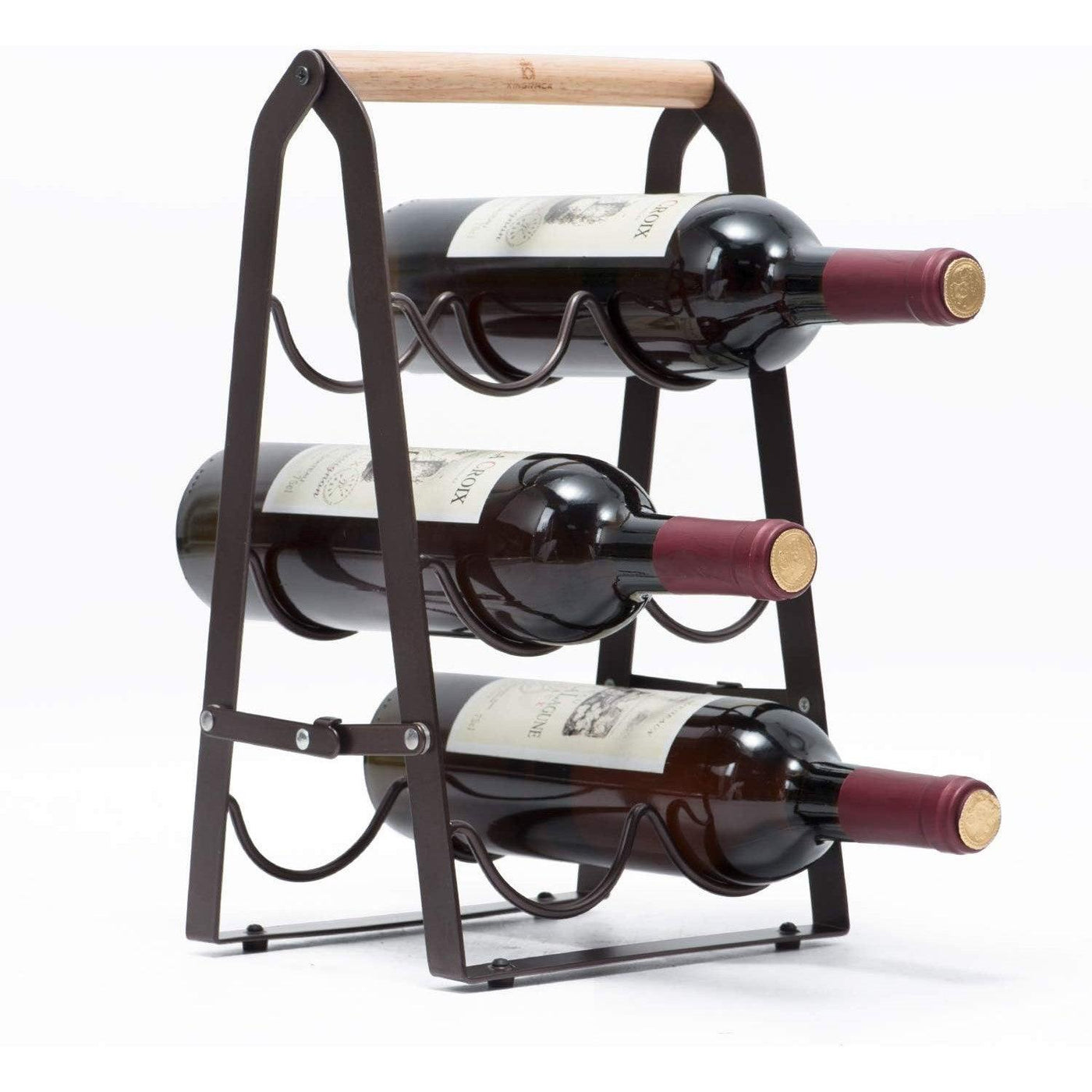 KINGRACK Wine Rack 6 Bottles, Foldable Wine Bottles Holder Racks - Massive Discounts
