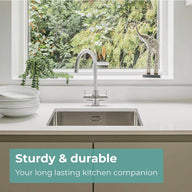 Kitchen Sink Mizzo Linea 40x40 cm Stainless Steel Satin Finish - Massive Discounts