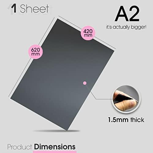 Large Self-Adhesive Magnetic Sheet Extra Strength 62x42cm 1,5mm Thick - Massive Discounts