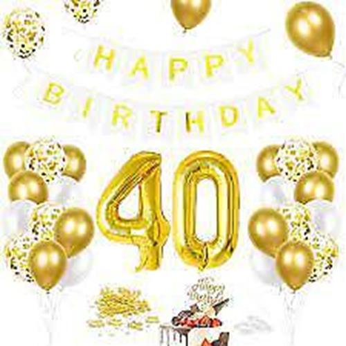 Birthday Decoration Balloon set for 18th, 21st, 30th, 40th, and 50th birthdays - Massive Discounts