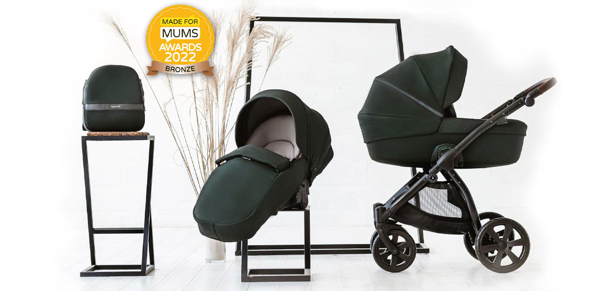3 in 1 Travel System Pram Pushchair Carrycot Car Seat All Terrain Noordi Luno