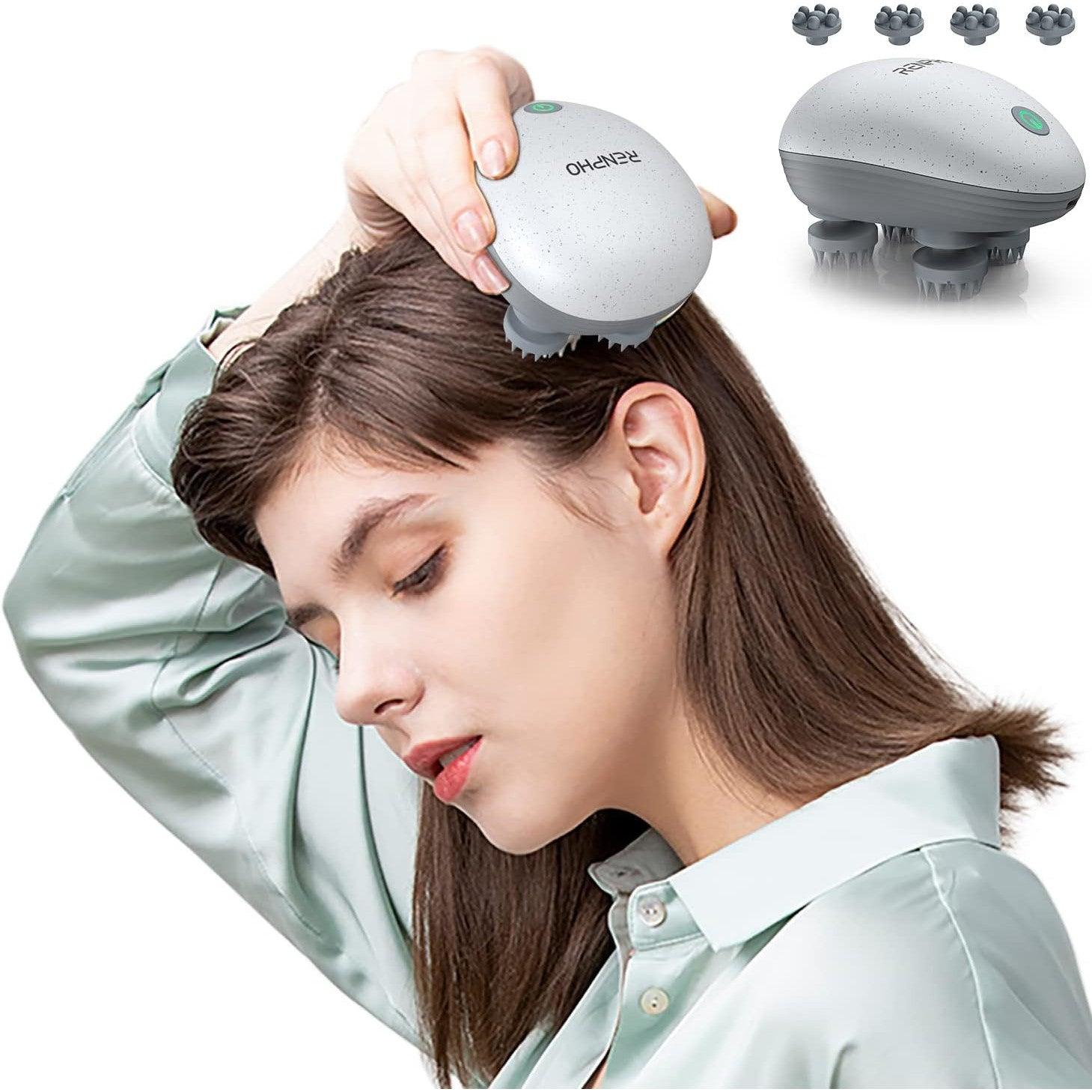 Massager Head with Electric Scalp Deep Stress Relief RENPHO Waterproof - Massive Discounts
