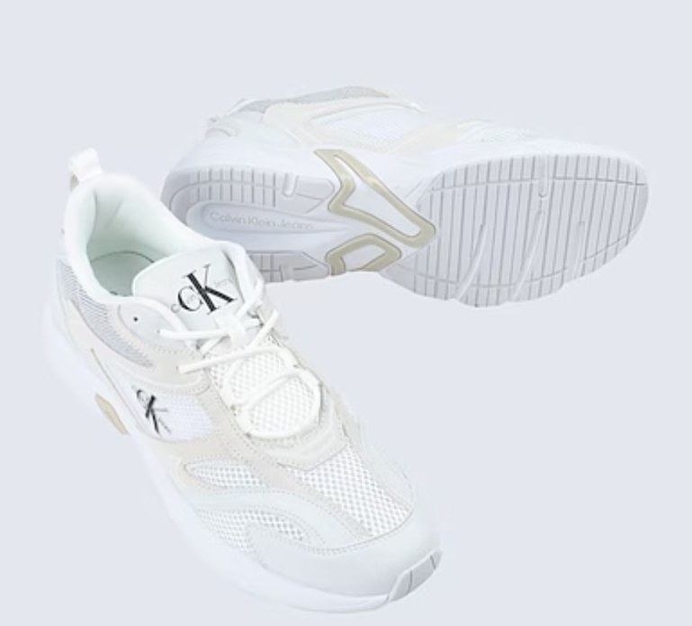 Calvin Klein Jeans RETRO TENNIS Trainers, Suede / Mesh, UK 3.5 / EU 36