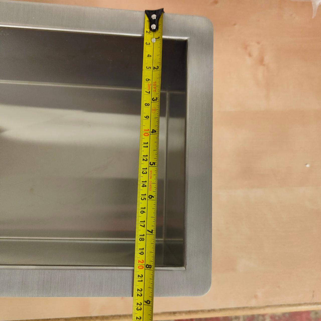 Mizzo Linea Small Kitchen Sink 18x40cm Stainless Steel Satin Finish - Massive Discounts