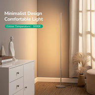 EDISHINE Led Floor Lamp 1 pc, 57.5in Minimalist Dimmable Standing Lamp - Massive Discounts