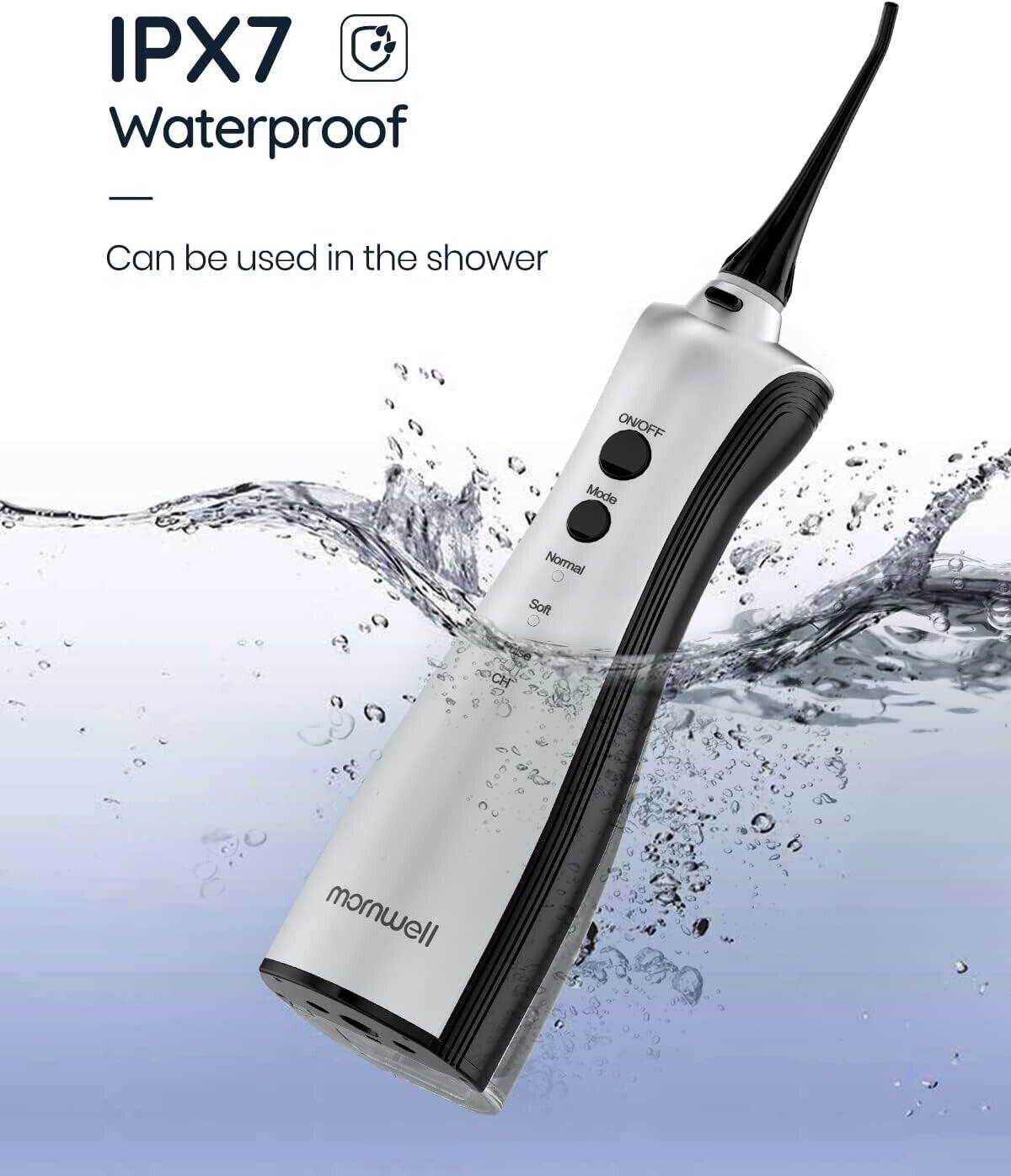 Mornwell Water Flosser Teeth Oral Irrigator Flosser 5 Jet Tips Used - Massive Discounts