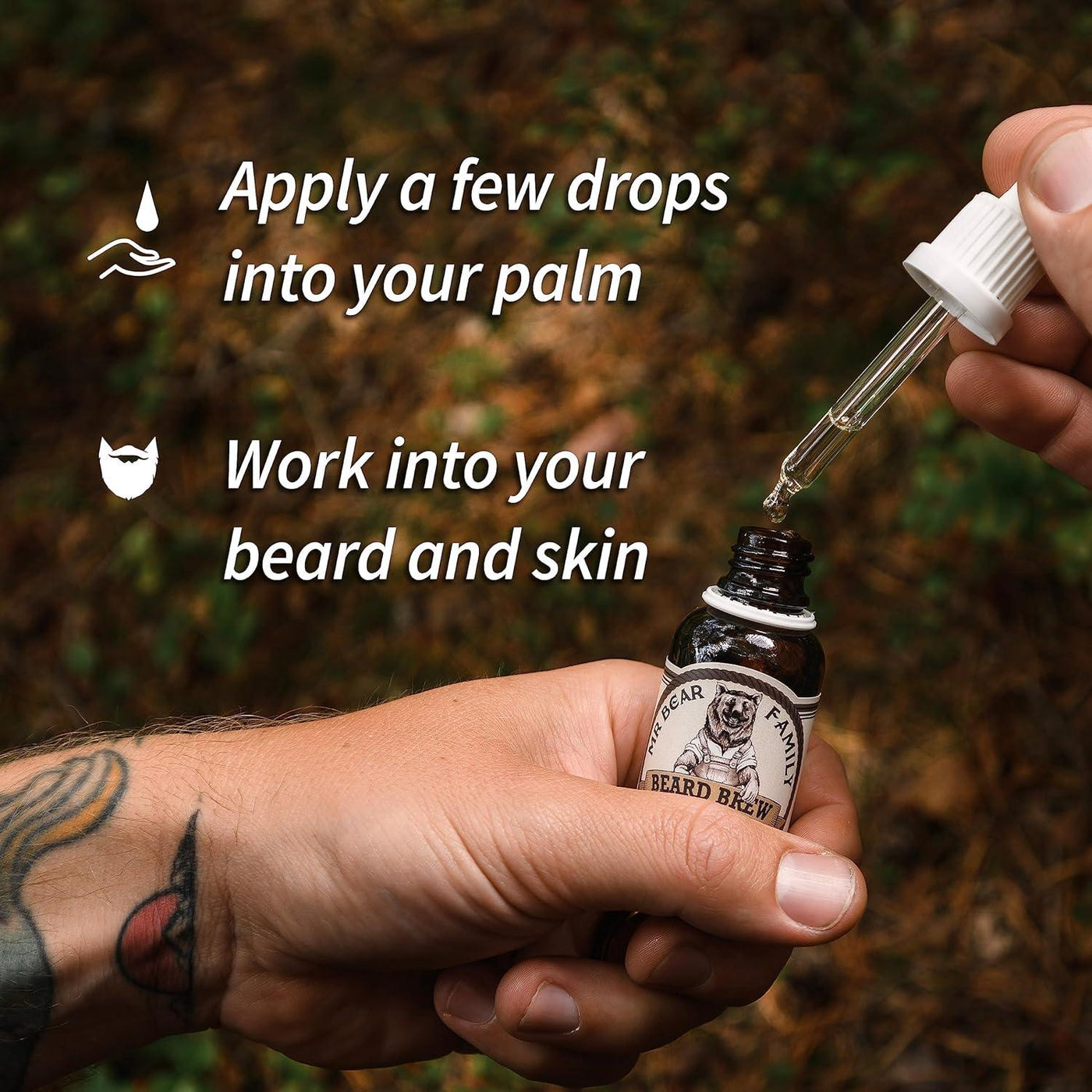Natural Beard Oil for Men Scented Beard Moisturiser Oil 60 ML Jojoba + Argan - Massive Discounts