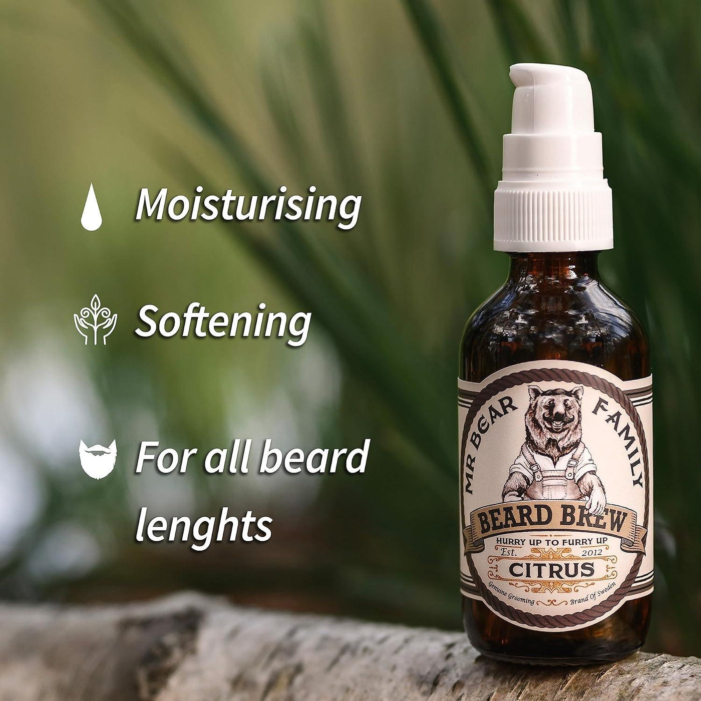 Natural Beard Oil for Men Scented Beard Moisturiser Oil 60 ML Jojoba + Argan - Massive Discounts