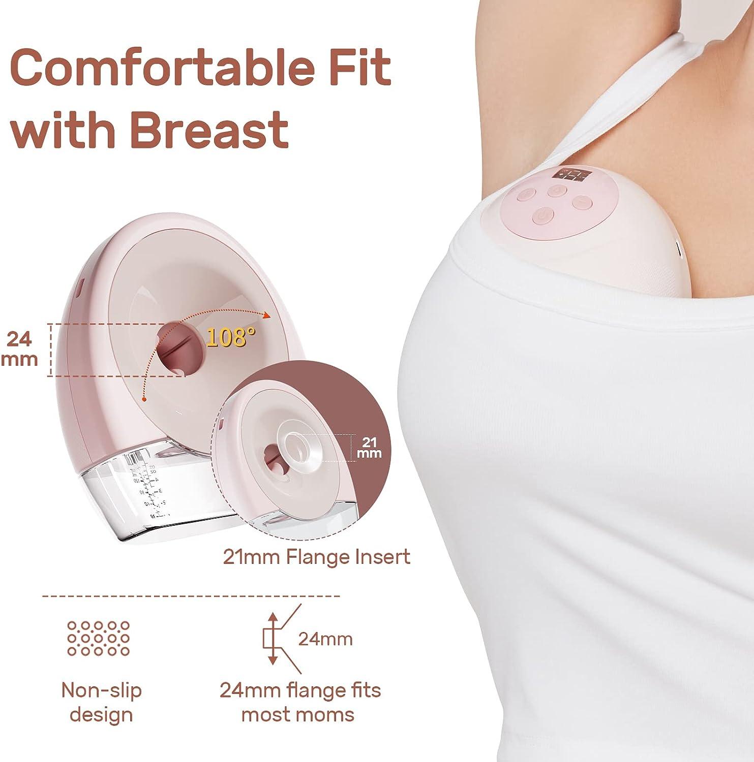 NCVI Wearable Breast Pump Hands Free Double 21/24mm Flanges - Massive Discounts