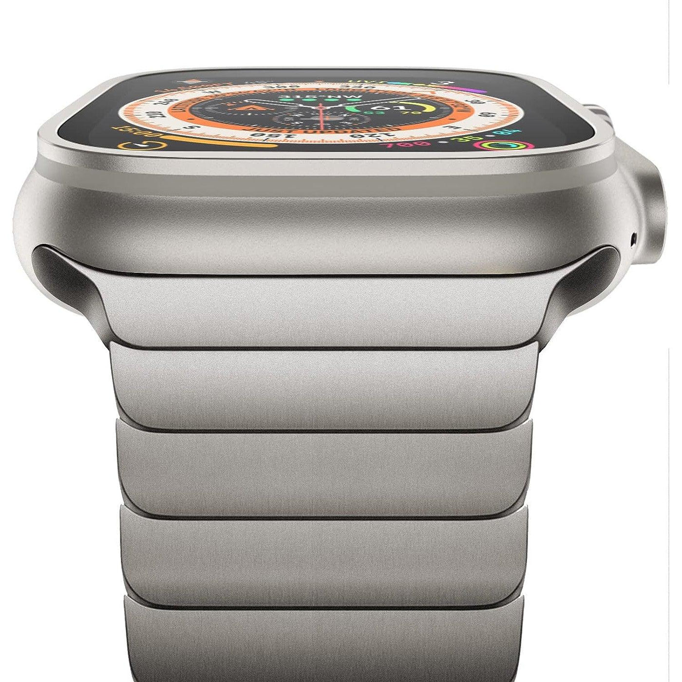 NewWays 49mm 45mm 44mm 42mm Metal Strap for Apple Watch Titanium - Massive Discounts