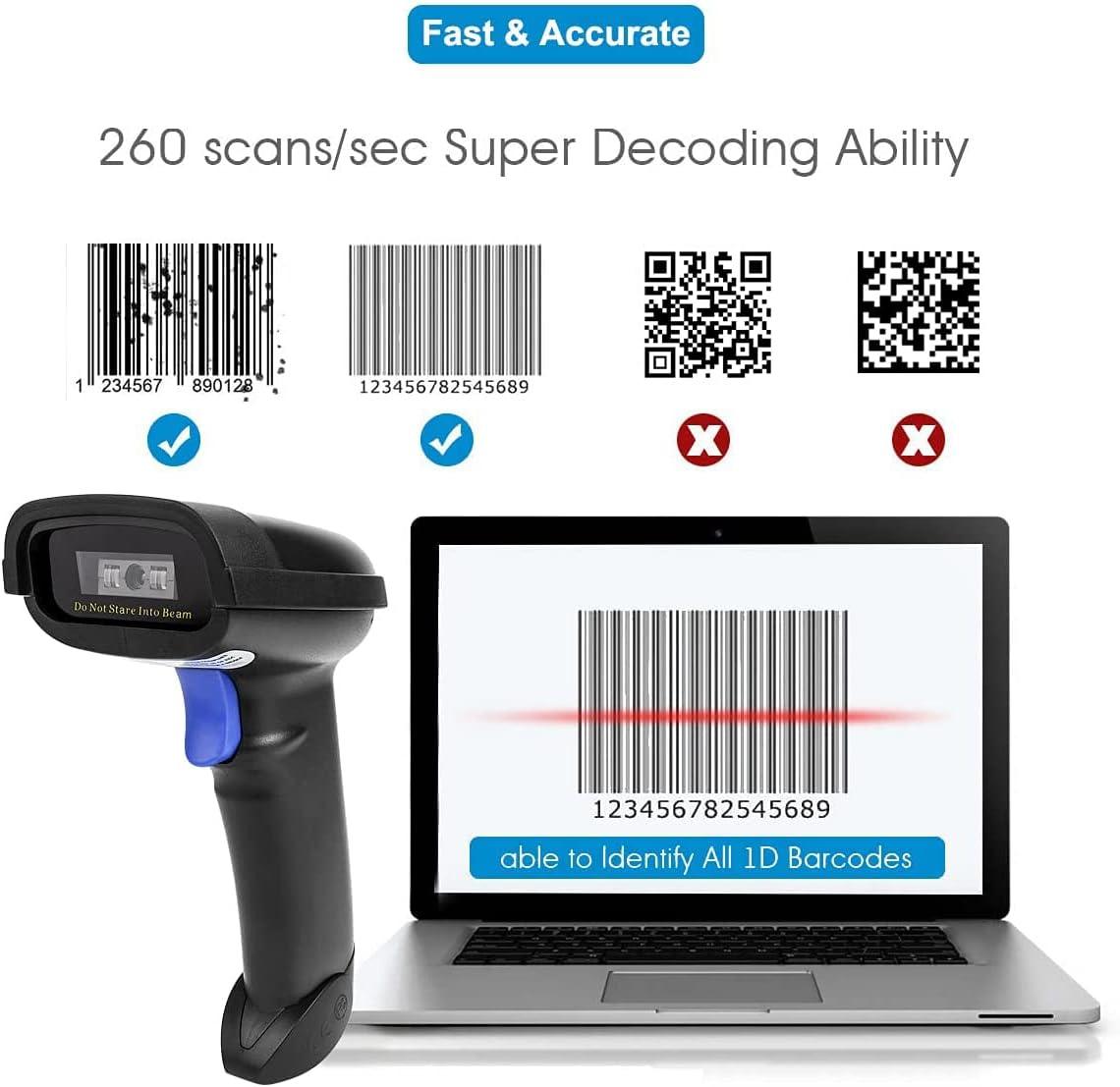 NT-1228BC Bluetooth CCD barcode scanner Handheld USB Wireless 1D CCD - Massive Discounts