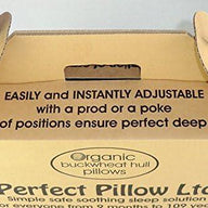 Organic Buckwheat Husk Pillow, Larger Size 71x43cm British Made - Massive Discounts