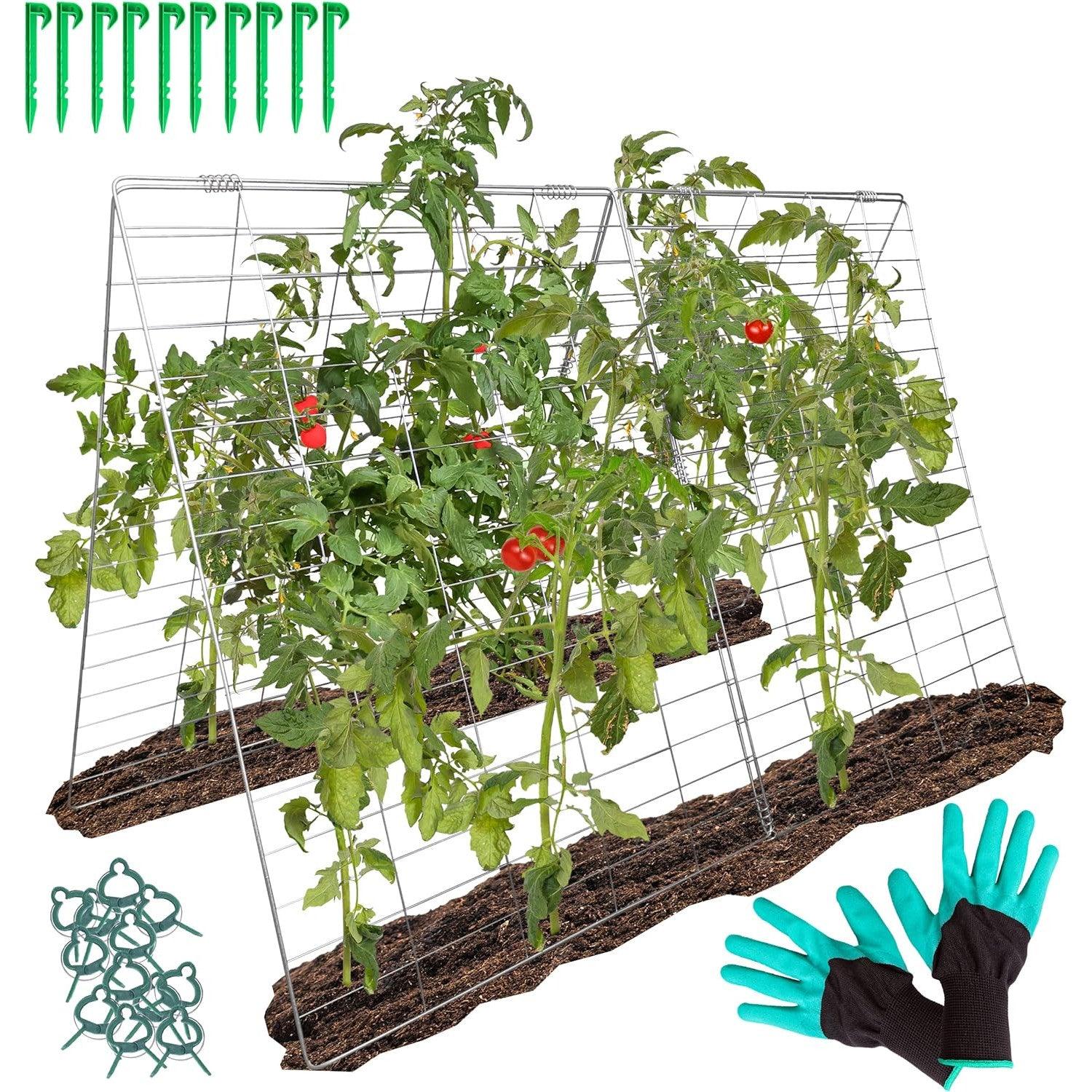 Outdoor Garden Trellis for Climbing Plants Vegetables with Support Clips - Massive Discounts