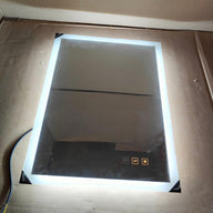 Bathroom Wall Mirror LED Lights 45x60cm with Shaver Socket & Demister