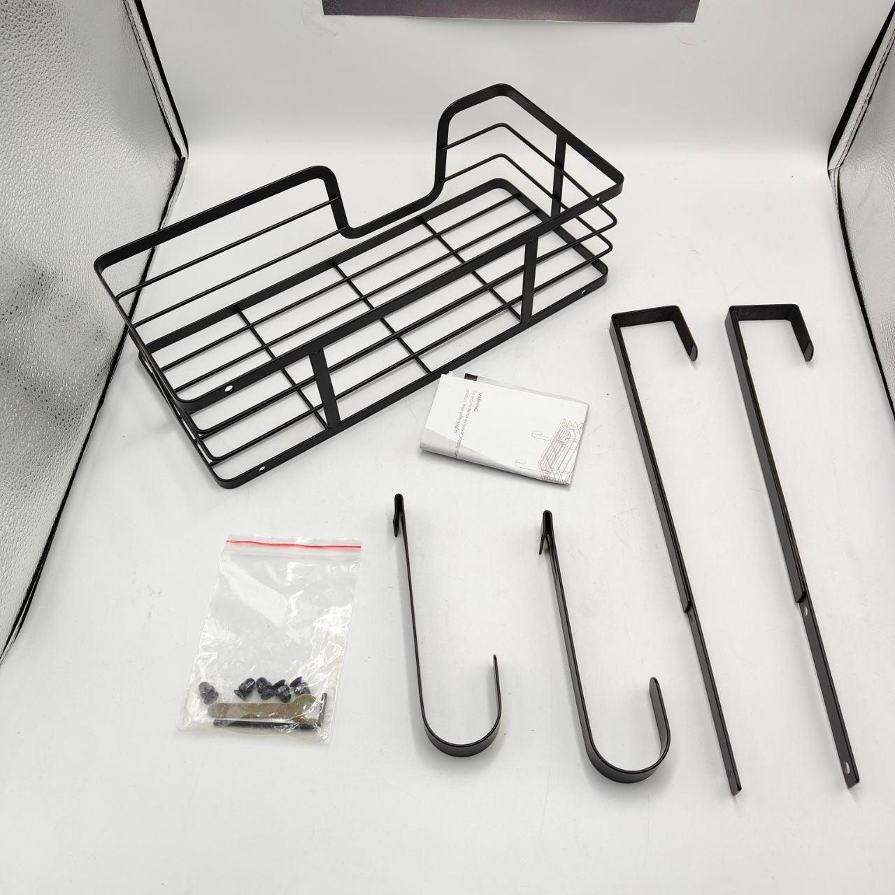 KES Ironing Board Hanger with Metal Basket and Adjustable Hooks, Over Door