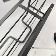 KES Ironing Board Hanger with Metal Basket and Adjustable Hooks, Over Door