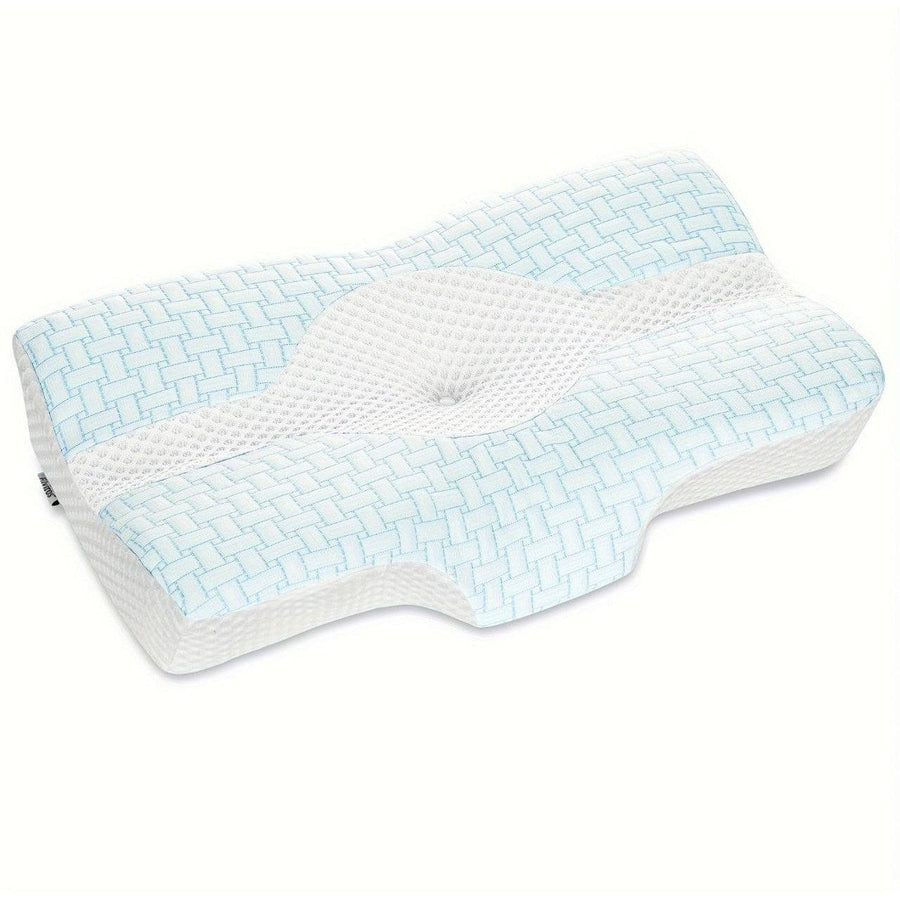 Elviros Cervical Contour Memory Foam Pillow, 58x38x11cm - Massive Discounts