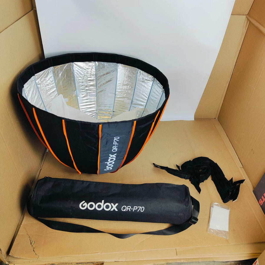 Godox QR-P70 70cm Quick-Release Parabolic Deep Softbox for Bowens Mount Studios - Massive Discounts