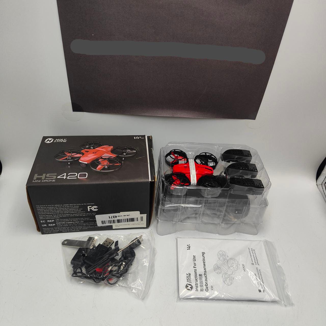 Holy Stone HS420 Mini Drone, HD Camera, 3 Batteries, Toss to Launch, Selfie