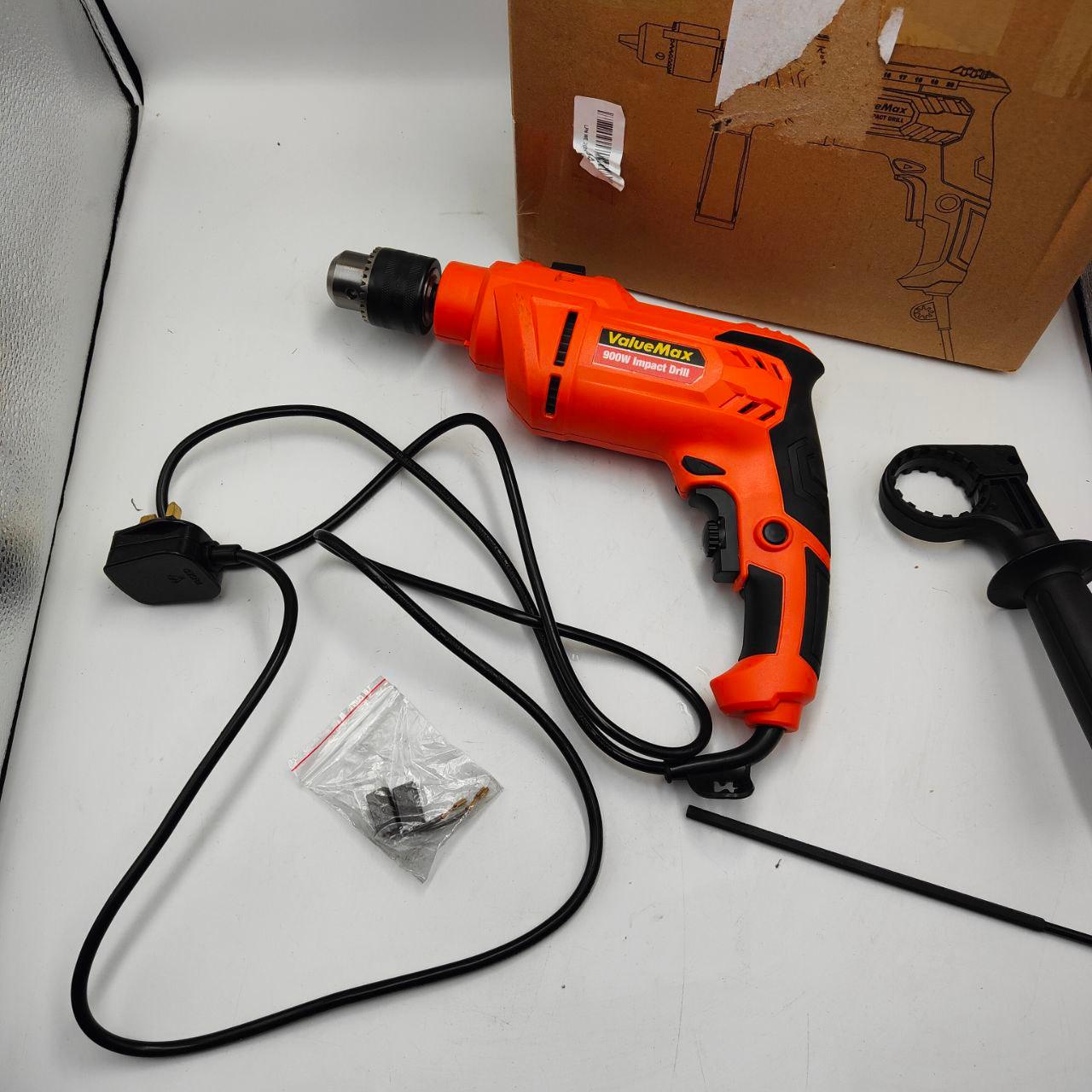 ValueMax 900W Electric Drill, Variable Speed Orange