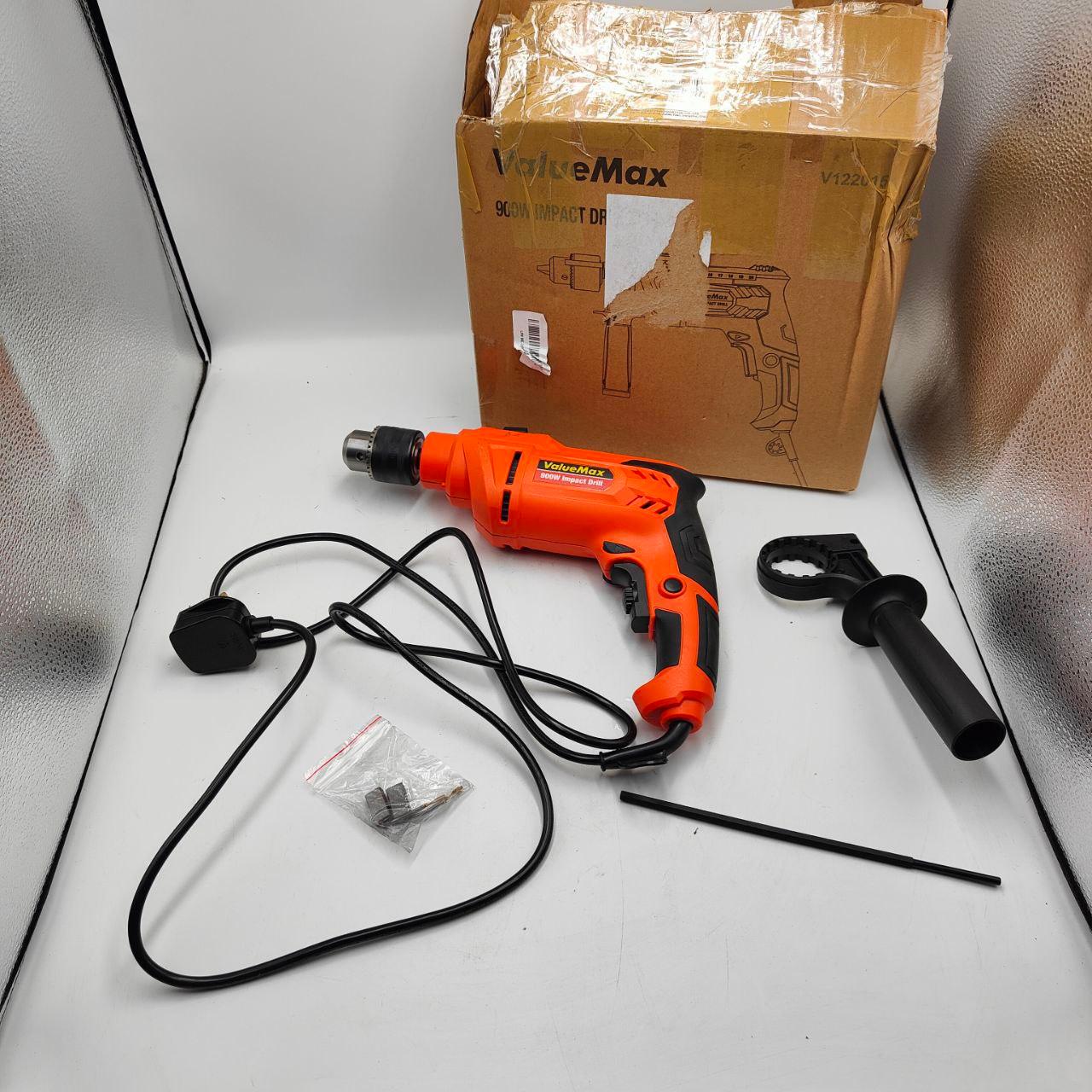 ValueMax 900W Electric Drill, Variable Speed Orange