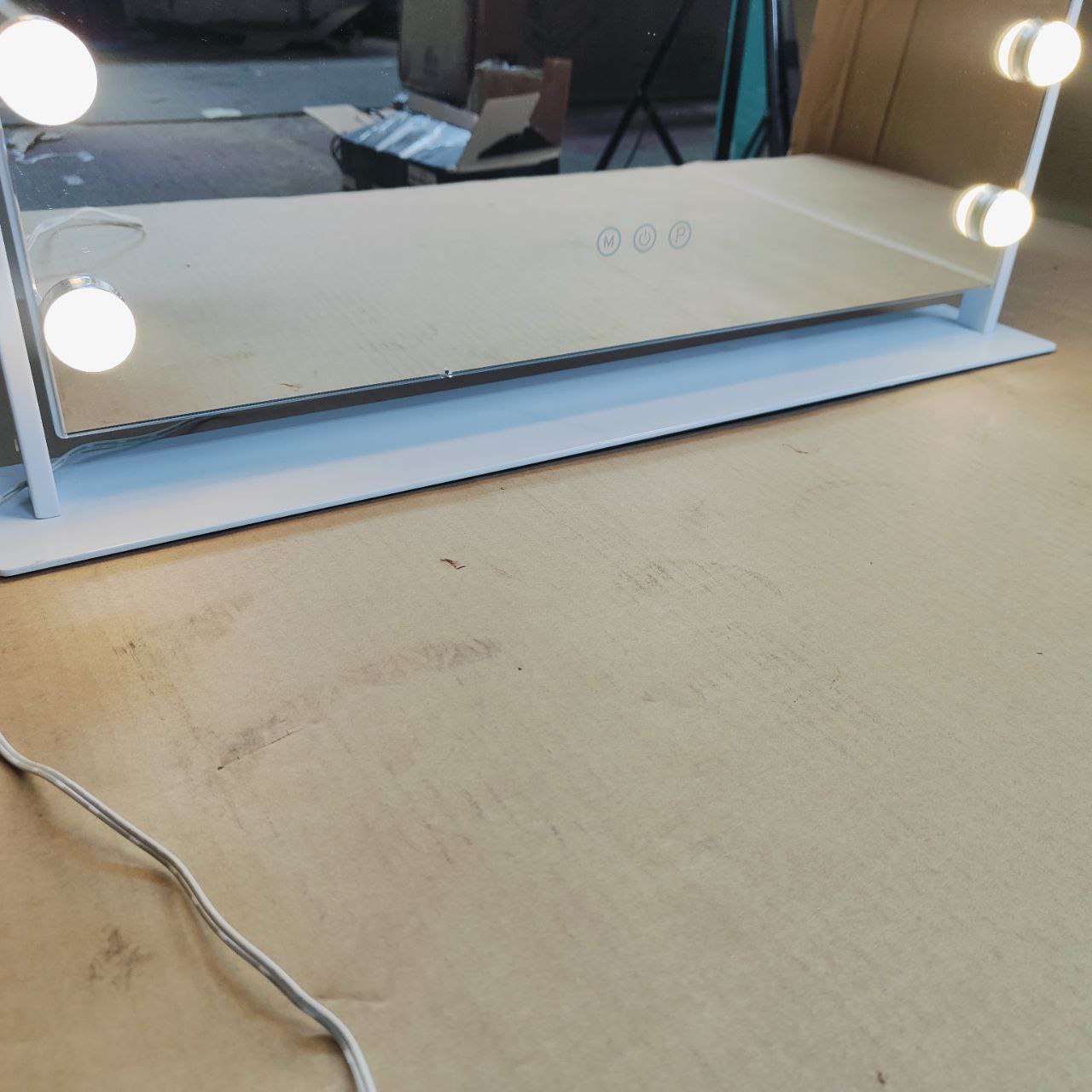 HANSONG Hollywood Vanity Mirror: 360° Rotation, 15 LED, Chipped