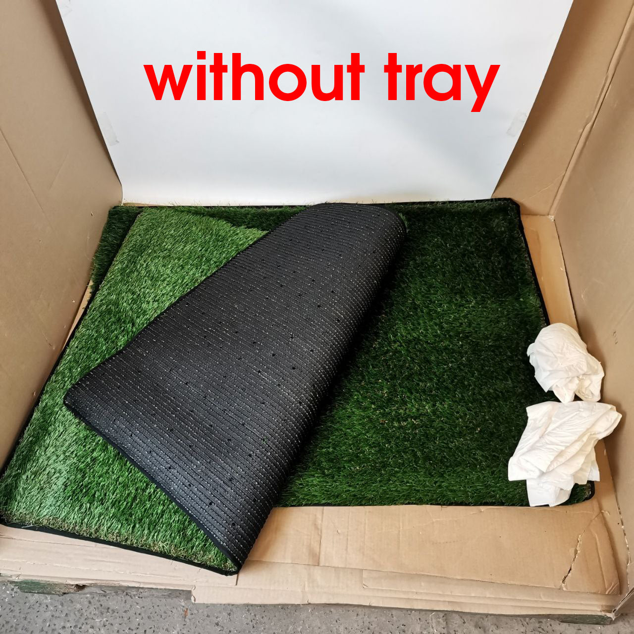 MEEXPAWS 2 x Dog Artificial Grass Pee Pads for Dogs, Rapid Drainage, XL 45x34''