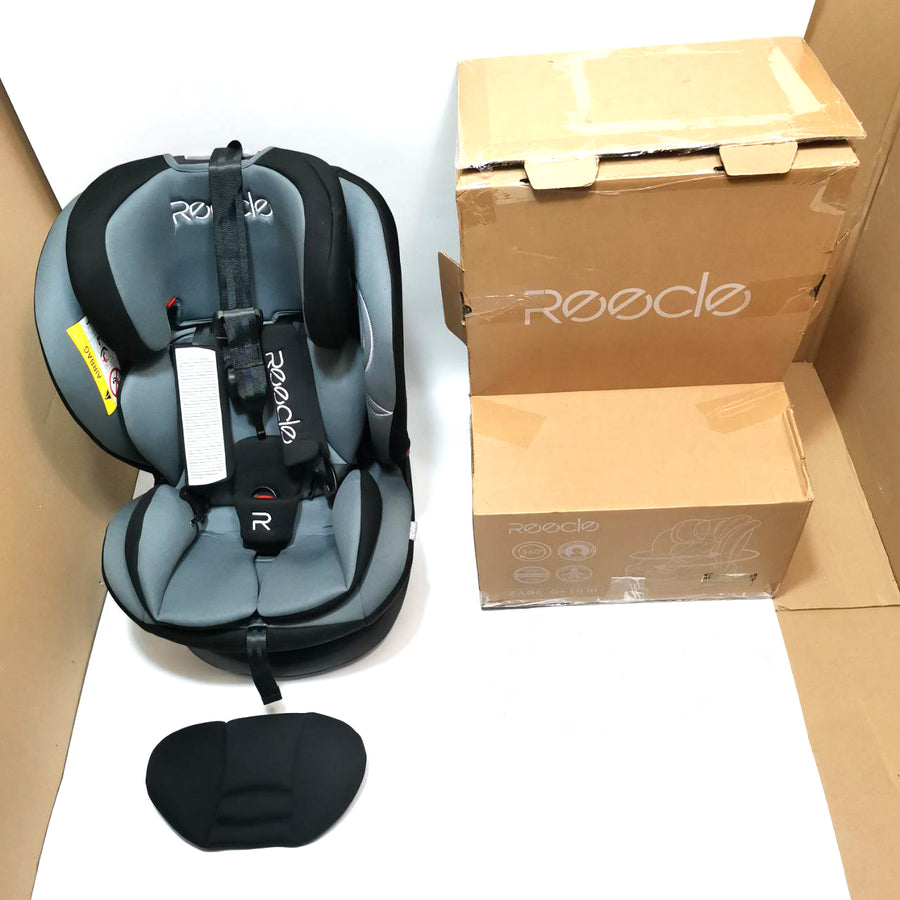 Reecle 360° Swivel Baby Car Seat ISOFIX Group 0+/1/2/3 (0-36kg), Black - Massive Discounts