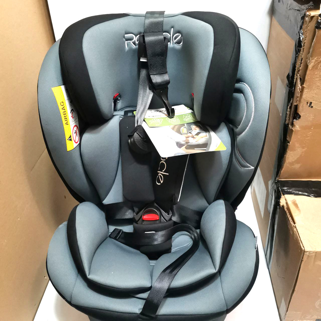 Reecle 360° Swivel Baby Car Seat ISOFIX Group 0+/1/2/3 (0-36kg), Black