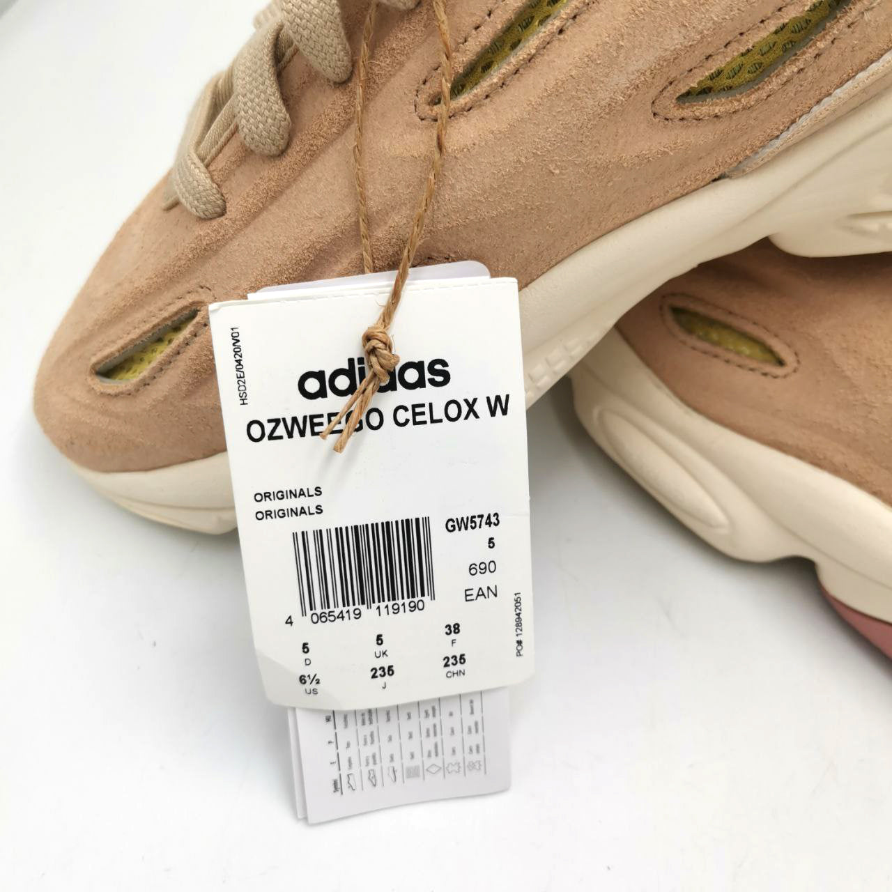 Adidas Originals Women's Ozweego Celox W, Light Brown  - Size UK 5 / EU 38