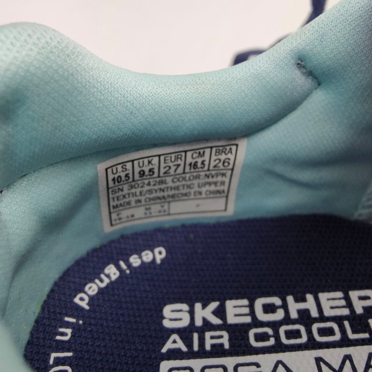 Skechers Girl's 302428l Nvpk Sneaker Kids Size UK 9.5 / EU 27