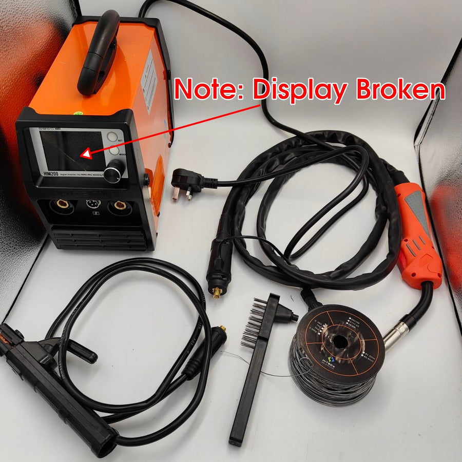 HITBOX 140A 4-in-1 Portable MIG Welder Gasless, TIG, ARC, Spool Gun Digital LED